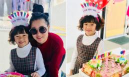 Sinh nhật tròn 7 tuổi của con gái, Thúy Nga mua đồ ăn đãi toàn trường