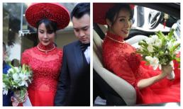 Rạng rỡ trong ngày cưới, Diệp Lâm Anh lại lộ vòng hai khá to