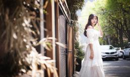 Á hậu Thanh Tú đẹp ngẩn ngơ trên phố Seoul