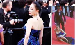 Nữ diễn viên vô danh Trung Quốc bị 'ném đá' vì cố tình ngã để gây sự chú ý trên thảm đỏ LHP Cannes