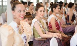 Diệu Linh và dàn thí sinh Nữ hoàng Du lịch Quốc tế tham quan thủ đô Bangkok