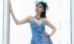 'Gái nhảy' Minh Thư diện váy xanh tiên cá khoe vẻ đẹp gợi cảm