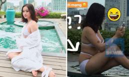 Thúy Vi tự hứa điều chỉnh cân nặng sau khi bị 'bóc phốt' ảnh hậu trường béo ngấn mỡ