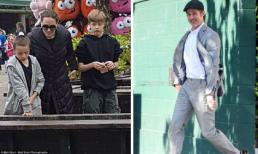 Angelina Jolie ăn mặc xuề xòa, đưa các con đi chơi ở Anh sau mâu thuẫn với Brad Pitt chuyện con cái