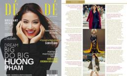 Phạm Hương tươi như hoa trên bìa tạp chí danh giá của Pháp - Dé Modé