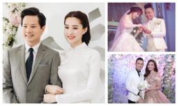 Ngày lên xe hoa, những cô dâu của showbiz hạnh phúc ngất ngây khi nhận được những lời hẹn thề 'đốn tim' từ ông xã