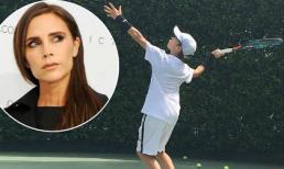 Victoria đầu tư gần 1 tỷ đồng xây sân cỏ nhân tạo với mong muốn con trai thứ trở thành ngôi sao tennis