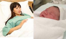 Siêu mẫu Hà Anh sinh con gái nặng 4,4 kg bằng phương pháp mổ đẻ 