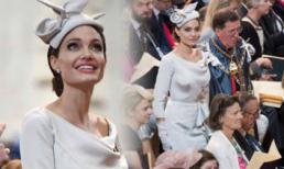 Angelina Jolie thanh lịch và quý phái xuất hiện trong sự kiện tại thánh đường St. Paul