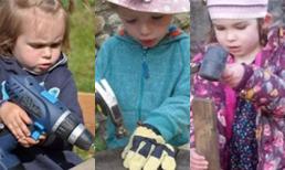 Kỳ lạ trường mẫu giáo 'nguy hiểm' khi cho trẻ dùng cưa, búa và khoan thật để rèn luyện