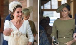Công nương Kate Middleton và Công nương Meghan Markle đẹp khác biệt trong lễ rửa tội của Hoàng tử út Louis