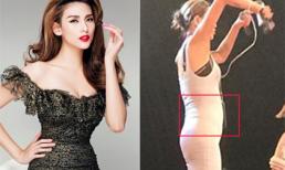 Siêu mẫu Võ Hoàng Yến lộ eo bánh mì khi bị fan chụp lén