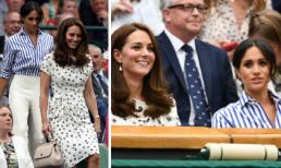 2 nàng dâu Hoàng gia Anh rủ nhau đi xem quần vợt: Chị duyên dáng, em sành điệu