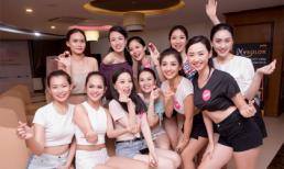 Sắp thi Chung khảo, thí sinh Hoa hậu Việt Nam phía Bắc vẫn thức đêm cổ vũ bóng đá