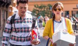 Khoảnh khắc hiếm có: Triệu Vy và Tô Hữu Bằng đi chợ vẫn đẹp như trình diễn catwalk