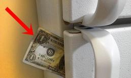 Nhét tờ tiền vào khe cửa tủ lạnh rồi kéo ra - một phép thử quan trọng để tiết kiệm tiền điện cho gia đình