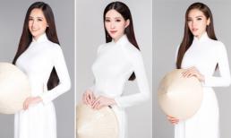 30 năm HHVN: Ngắm trọn bộ ảnh 13 nàng Hậu đọ sắc 'bất phân thắng bại' trong tà áo dài trắng