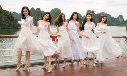 Thí sinh Hoa hậu Việt Nam khoe dáng trên du thuyền 5 sao giữa biển trời Hạ Long