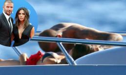 David Beckham táo bạo hôn lên bụng Victoria trên du thuyền hạng sang