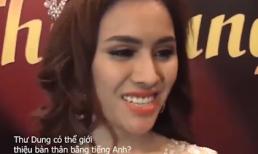 Giữa ồn ào nghi án bán dâm, Thư Dung bị dân mạng 'đào mộ' clip nói tiếng Anh dở tệ