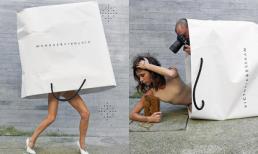 Victoria Beckham bị chê tơi bời vì cách tạo dáng nhạy cảm, 'lăn lê bò trườn' trong túi giấy shopping