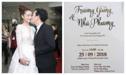 Lộ thiệp cưới kèm ngày giờ chính thức hôn lễ của Nhã Phương - Trường Giang?