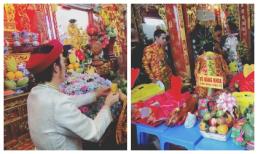 Mặc trời mưa, không khí ngày giỗ tổ nghề sân khấu trong nhà thờ tổ của NSƯT Hoài Linh vẫn rộn ràng