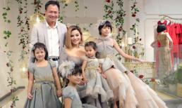 Lần đầu tiên, Vũ Thu Phương đưa 2 con riêng của chồng đi sự kiện