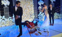 Tiệc cưới Lan Khuê nhưng cô gái ngã 'sấp mặt' này mới là người gây chú ý