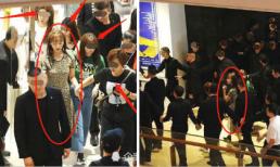 Lại gây chú ý, 'Ngụy Anh Lạc' Ngô Cẩn Ngôn được tới mấy chục vệ sĩ quây vòng tròn bảo vệ khi đi sự kiện