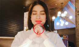 Bỏ mặc tin bầu bí, Phạm Hương lại lộ nhẫn lạ trên ngón tay áp út