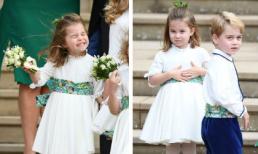 Loạt khoảnh khắc đáng yêu của Công chúa Charlotte và Hoàng tử George trong đám cưới cô họ