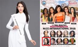 Nguyễn Thúc Thùy Tiên lọt top 15 thí sinh được đánh giá cao tại Hoa hậu Quốc tế 2018