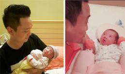 Con gái JustaTee - Trâm Anh chào đời chưa bao lâu đã 'gây bão' với những biểu cảm 'bá đạo'