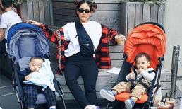 Sau đám cưới 70 tỉ đồng, hạ sinh quý tử sinh đôi cho chồng đại gia, minh tinh Thái Chompoo giờ thảnh thơi 'vác' con đi du lịch