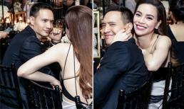Hà Hồ ôm cổ bẹo má người yêu, Kim Lý cũng không kém cạnh khi nhìn bạn gái đắm đuối