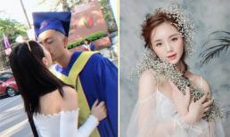 'Em gái Lan Cave' - Quỳnh Kool hôn bạn trai trong ngày Tốt nghiệp 