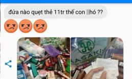 Ông chồng chửi vợ như hát hay vì tội quẹt thẻ hết 11 triệu tiền mua son