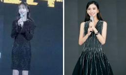 Angelababy và 'Ngụy Anh Lạc' Ngô Cẩn Ngôn đọ dáng mảnh khảnh trong cùng một sự kiện