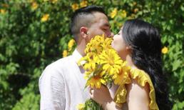 MC Hoàng Linh lại diễn cảnh tình cảm bên bạn trai giữa cánh đồng hoa Đà Lạt