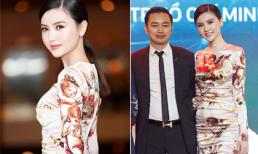 'Nữ hoàng sắc đẹp' Ngọc Duyên diện váy hiệu trăm triệu, tỏa sáng cạnh ông xã doanh nhân