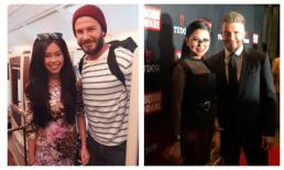Thảo Tiên cùng mẹ gặp lại David Beckham tại Singapore