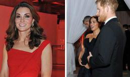 Trong khi chị dâu Kate tiết kiệm diện lại đầm cũ, Công nương Meghan lại chọn trang phục hơn 65 triệu đồng đi dự sự kiện