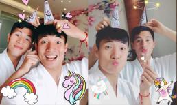 Đôi bạn chung phòng Tiến Dũng - Đình Trọng lại khiến fan nữ bấn loạn khi khoe ảnh 'tình tứ'