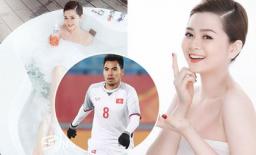 Phạm Đức Huy được bạn gái nóng bỏng cổ vũ ghi bàn vào lưới ĐT Campuchia
