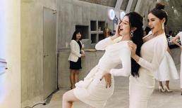 Kỳ Duyên - Huyền My bất ngờ thân thiết, gọi nhau 'chị ngả em nâng'