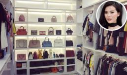 Cao Thái Hà khoe phòng thay đồ ngập tràn hàng hiệu đến nỗi phải thanh lý bớt cho gọn