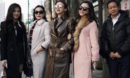 Chị em Huyền Baby khoe street style đẹp như tranh vẽ ở xứ sở Kim chi