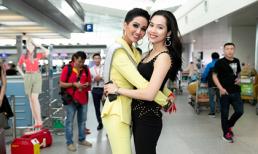 Á hậu Hoàng My tiễn Hoa hậu H'Hen Niê lên đường sang Thái Lan dự thi Miss Universe 2018
