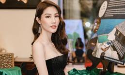 Diễm My 9x quyến rũ với đầm ống đen nữ tính tái ngộ 'chị đại' Ngô Thanh Vân